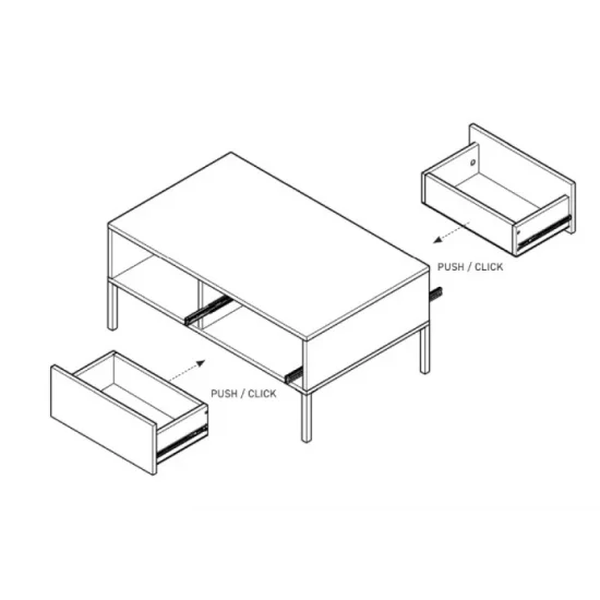 Стіл журнальний Даст / Dast 97 Беж 97x60x45 см. 5
