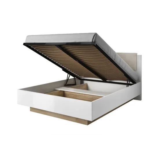 Спальня Арко / Arco A Білий глянець/дуб грандсон 2