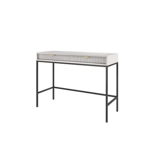 Стіл туалетний Нова / Nova з 2 шухлядами та чорними ніжками T104 Сірий 50x104x77 см. 5