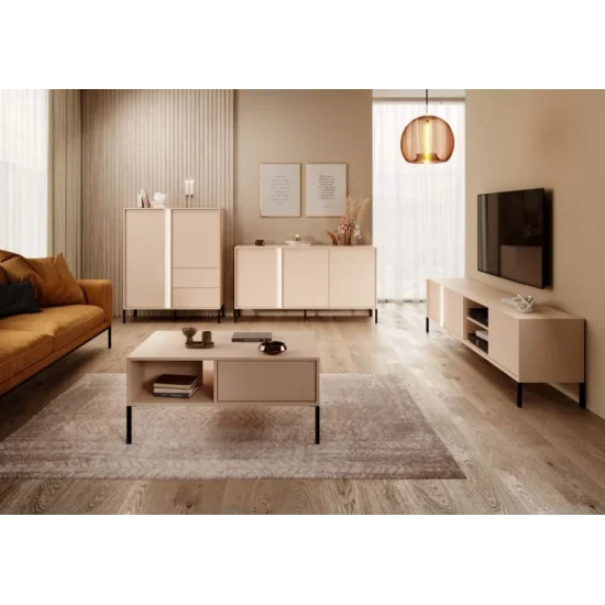 Комод Даст/Dast 3-дверный 3D/153 Бежевый Ш153xВ82 см. 12