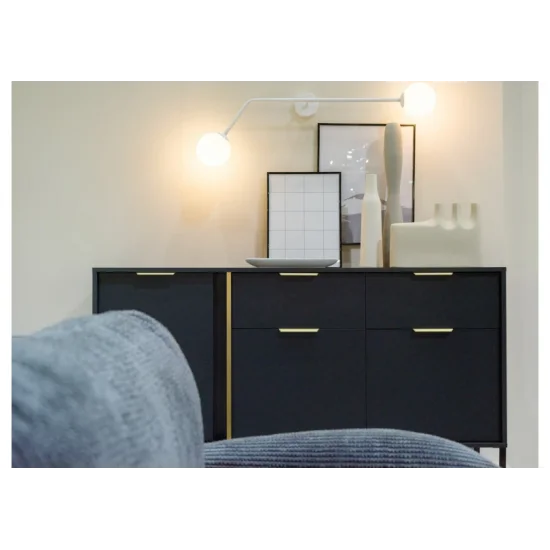 Комод Ларс / Lars 3-дверний з 2 шухлядами 3D2S/153 Антрацит Ш153xВ82 см. 12