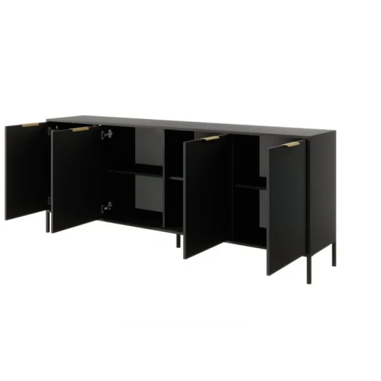 Комод Ларс / Lars 4-дверний 4D/203 Антрацит Ш203xВ82 см. 7