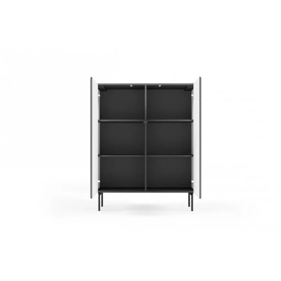 Комод высокий Мути / Muti 2D/98 2-дверный Черный 4