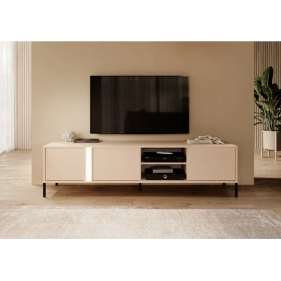 Тумба под телевизор Даст/Dast 3-дверная 3D/203 Бежевый Ш203xВ54 см. 10