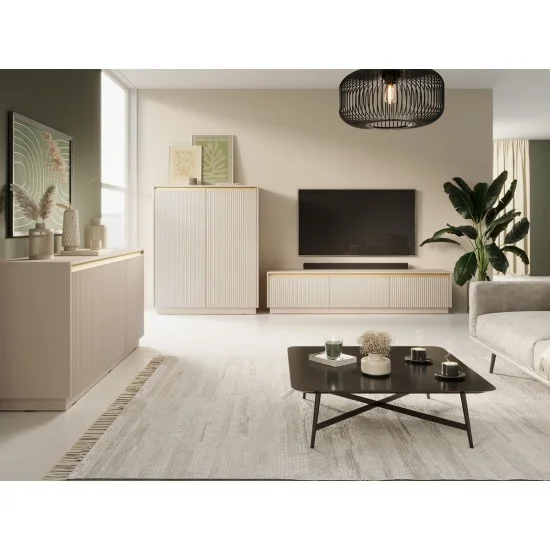 Тумба прикроватная Роял/Royal S54 с 1 ящиком Бежевый Ш53хВ42хГ39 см. 5