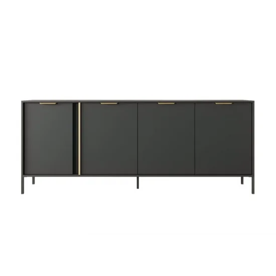 Комод Ларс / Lars 4-дверний 4D/203 Антрацит Ш203xВ82 см. 2