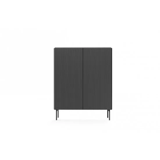 Комод высокий Мути / Muti 2D/98 2-дверный Черный 3