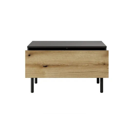 Стол журнальный Ланг/Lang 1S Черный/дуб эвок 80x60x48 см. 4