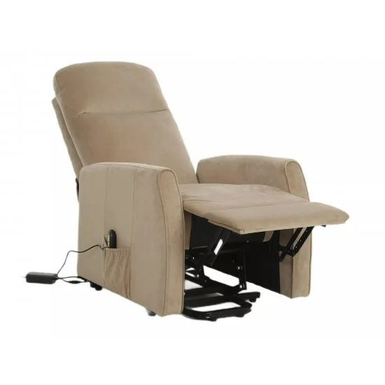 Кресло раскладное реклайнер LETO (Функция Пионизации) VELVET Беж BLUVEL 28 LETOVBE 7