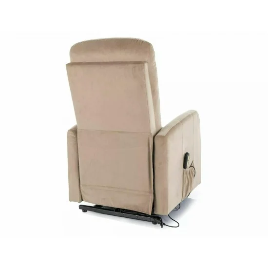 Кресло раскладное реклайнер LETO (Функция Пионизации) VELVET Беж BLUVEL 28 LETOVBE 4