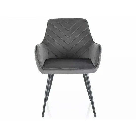 Стул FIG VELVET Черный Стелаж / Серый BLUVEL 14 FIGVCSZ 1