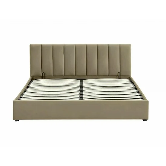 Ліжко односпальне MONTREAL VELVET 120X200 Бежевий BLUVEL 28 MONTREALV120BE 4