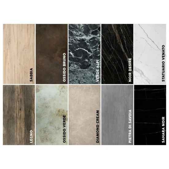 Стол обеденный раскладной WESTIN CERAMIC Морской VERDE ALPI / Черный мат (160-240)X90 WESTINTVC160 4