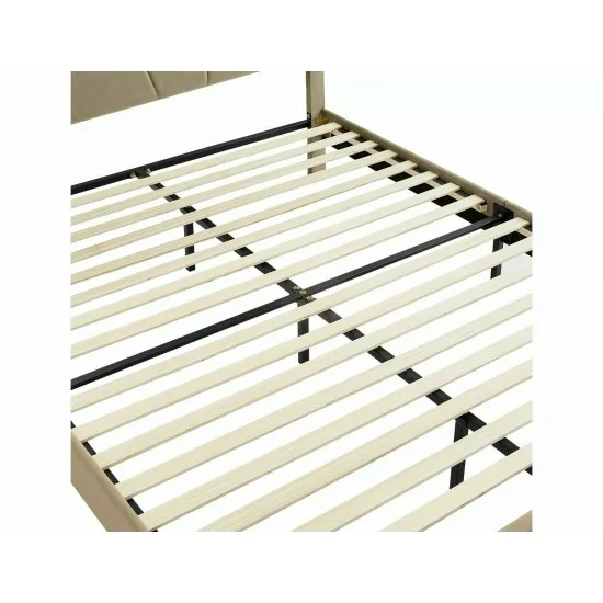 Кровать полуторная COLUMBIA VELVET 140X200 Светло-бежевый BLUVEL 28 COLUMBIAV140BE 8