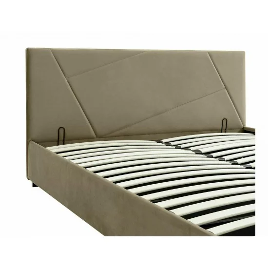 Кровать полуторная COLUMBIA VELVET 140X200 Светло-бежевый BLUVEL 28 COLUMBIAV140BE 7