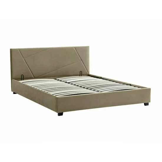 Кровать полуторная COLUMBIA VELVET 140X200 Светло-бежевый BLUVEL 28 COLUMBIAV140BE 4