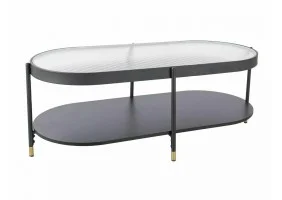 Журнальный столик LAGUNA B Белый / Черный 110x50 LAGUNABBC