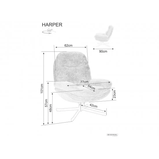 Кресло HARPER Оливковый ТАР.238 HARPEROL 2
