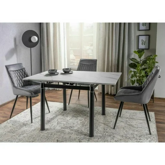 Стул AGAT VELVET Черный Стелаж / Серый BLUVEL 14 AGATVCSZ 5