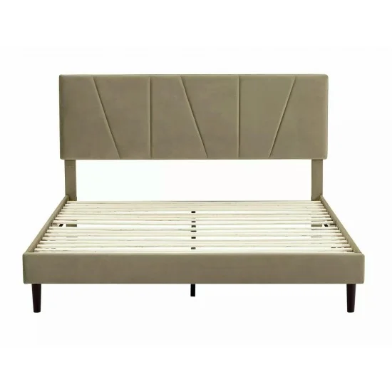 Кровать полуторная SAVANA VELVET 140X200 Бежевый BLUVEL 28 SAVANAV140BE 2