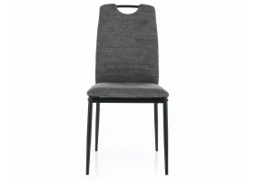 Стілець RIP BREGO Чорний Стелаж / Світло-сірий 18 RIPBRCCSZ