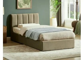 Кровать односпальная MONTREAL VELVET 90X200 Бежевый BLUVEL 28 MONTREALV90BE