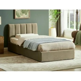 Кровать односпальная MONTREAL VELVET 90X200 Бежевый BLUVEL 28 MONTREALV90BE