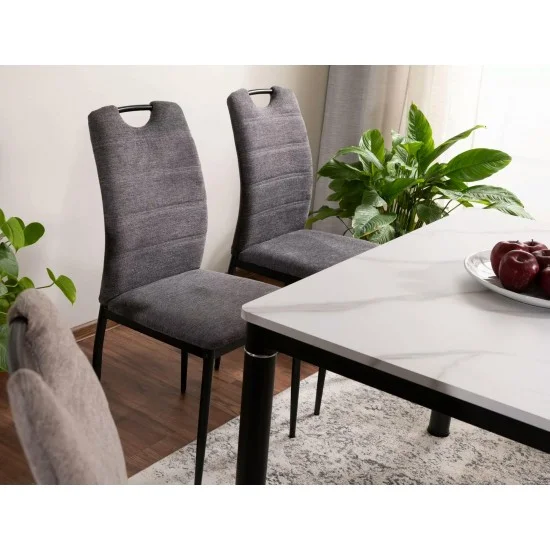 Стілець RIP BREGO Чорний Стелаж / Світло-сірий 18 RIPBRCCSZ 8