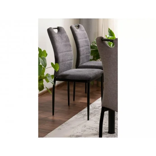 Стілець RIP BREGO Чорний Стелаж / Світло-сірий 18 RIPBRCCSZ 9