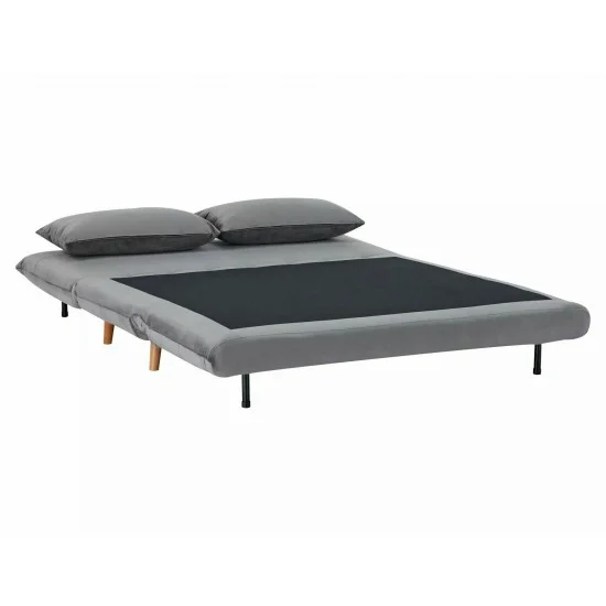 Диван розкладний SPIKE II VELVET Сірий ТАР. 139 / Бук SPIKEIIVSZBU 13