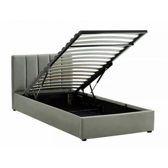 Ліжко односпальне MONTREAL VELVET 90X200 Сірий TAP. 192 MONTREALV90SZ 2