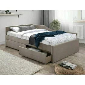 Кровать односпальная ELIOT VELVET 120X200 Светло-бежевый TAP. 228 ELIOTV120CBE