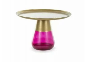 Журнальный столик TIFFANY B Диаметр 70 Золотой / Фиолетовый TIFFANYBZLFFI70