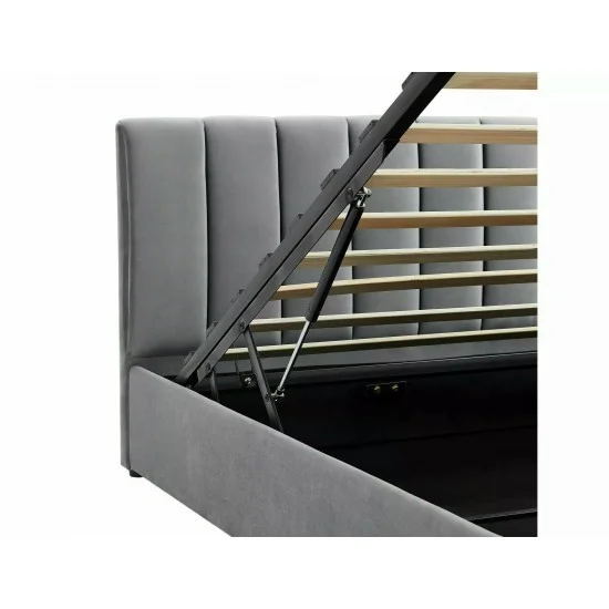 Ліжко односпальне MONTREAL VELVET 90X200 Сірий TAP. 192 MONTREALV90SZ 4