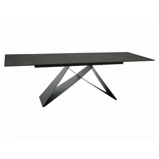 Стол обеденный раскладной WESTIN CERAMIC Бронзовый Ossido Bruno / Черный мат (160-240)X90 WESTINBROC160 1