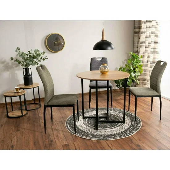 Стул RIP BREGO Черный Стелаж / Оливковый 77 RIPBRCOL 2