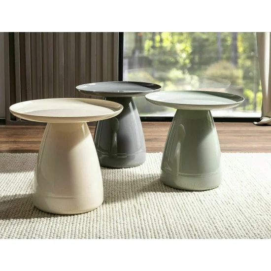 Журнальний столик MONA Сірий Діаметр 50 MONASZ 3