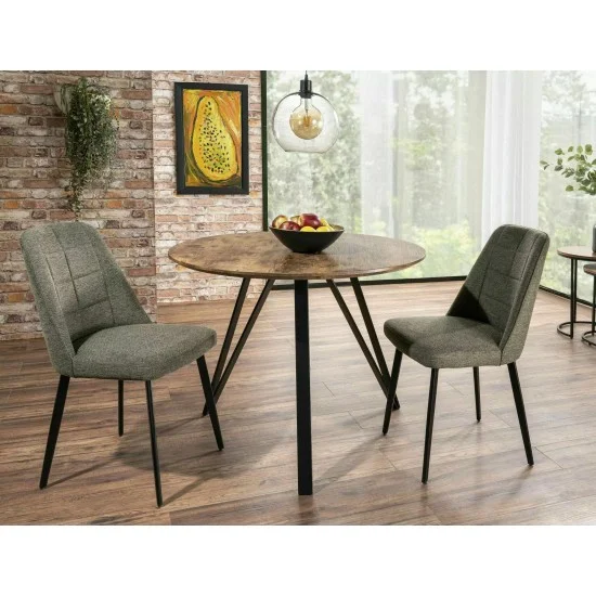 Стул ALDO BREGO Черный Стелаж / Оливковый 77 ALDOBRCOL 4