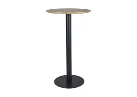 Стол барный BT005 Дуб Артисан / Черный Диаметр 60 BT005DACFI60