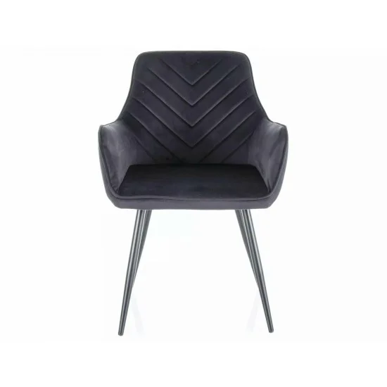 Стілець FIG VELVET Чорний Стелаж / Чорний BLUVEL 19 FIGVCC 1