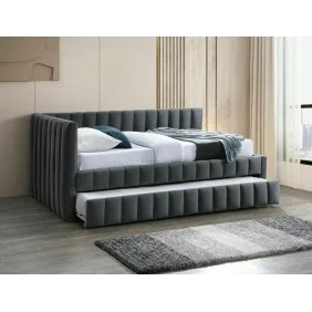 Кровать односпальная ALFIE VELVET 120X200 Серый BLUVEL 14 ALFIEV120SZ