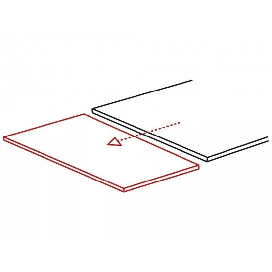 Стіл обідній розкладний GD-017 Білий Ефект Мармуру / Чорний мат 110(170)X74 GD017BC110 4