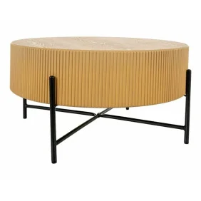 Стол журнальный кофейный Tuca ø80 см Дуб / Черный