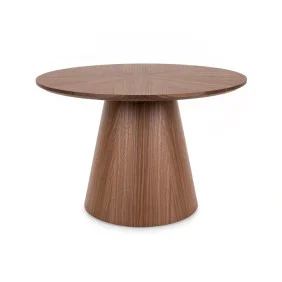 Стол журнальный кофейный Angel ø60 см Орех