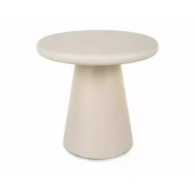 Стол журнальный кофейный Aurora ø45 см Экрю