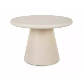 Стол журнальный кофейный Aurora ø60 см Экрю