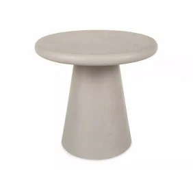 Стол журнальный кофейный Aurora ø45 см Светло-серый