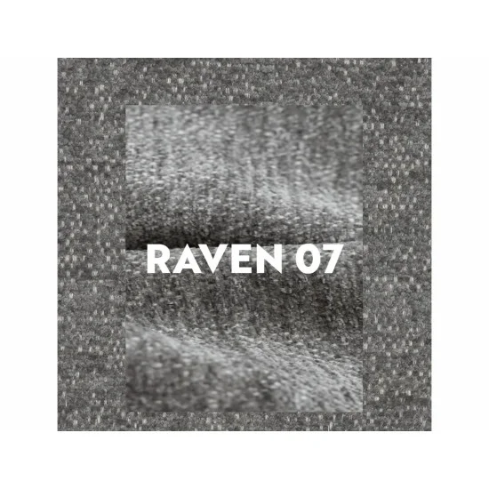 Кровать полуторная мягкая Montreal Raven 140×200 Серая ткань 2