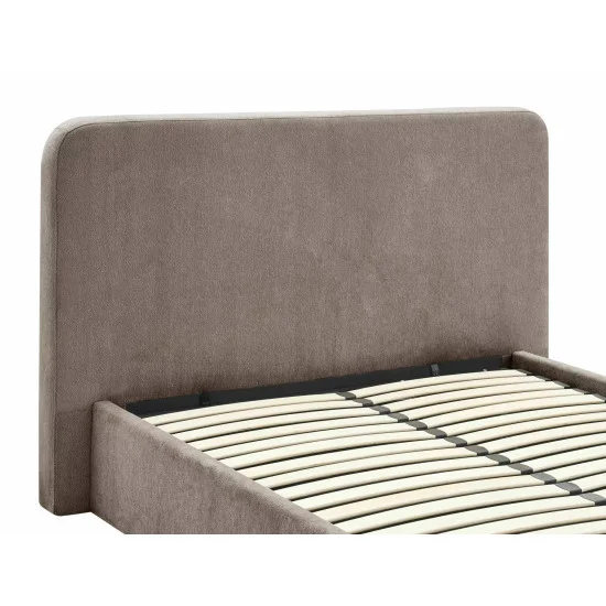 Ліжко двоспальне м'яке Lumia Raven 160×200 Темно-бежева тканина 9