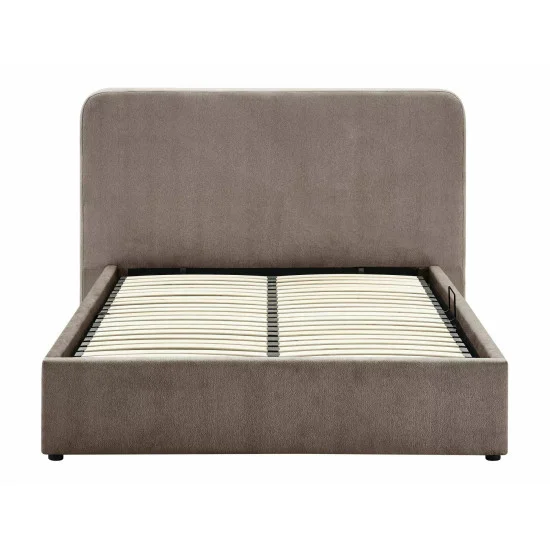 Ліжко двоспальне м'яке Lumia Raven 160×200 Темно-бежева тканина 5